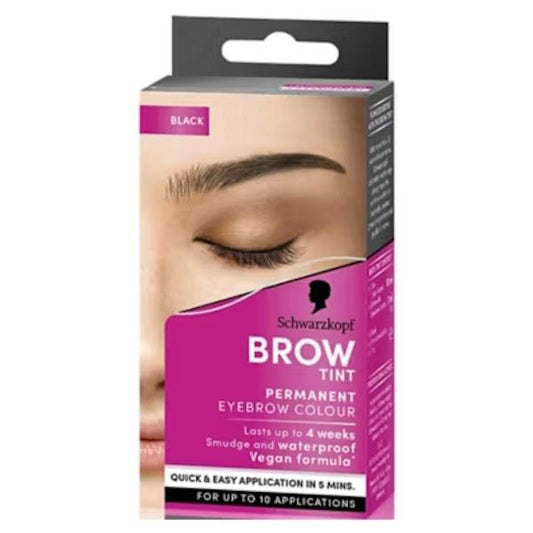 Schwarzkopf Brow Tint Permanent Eyebrow Colour Black