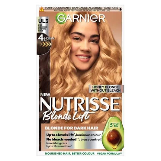 Garnier Nutrisse Blonde Lift Permanent Colour UL3 Honey Blonde