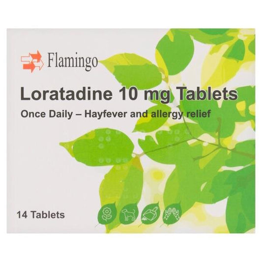 Flamingo Hayfever & Allergy Relief Loratadine 10mg 14 Tablets