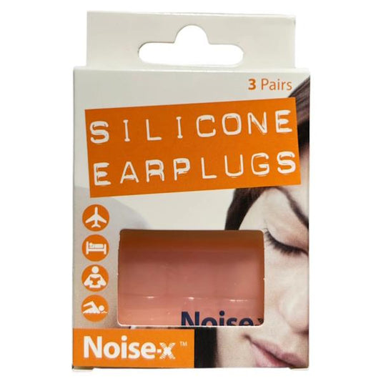 Noise-X Silicone Earplugs 3 Pairs