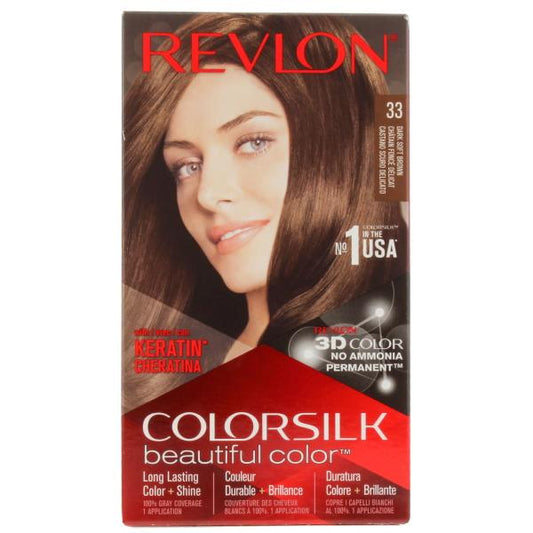 Revlon Colorsilk Permanent Colour 33 Dark Soft Brown