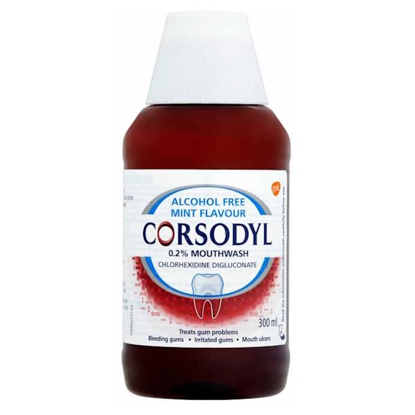 Corsodyl Alochol Free Mint Flavour Mouthwash 300ml