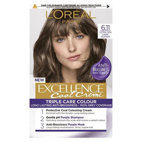 L'Oreal Excellence Cool Creme Triple Care Colour 6.11 Ultra Ash Dark Blonde