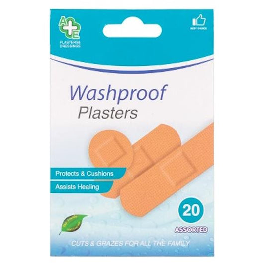 A&E Washproof Plasters 20 Assorted