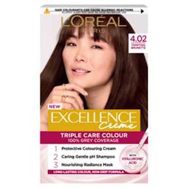 L'Oreal Excellence Creme Triple Care Colour 4.02 Tempting Brunette