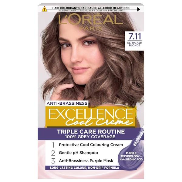 L'Oreal Excellence Cool Creme Triple Care Colour 7.11 Ultra Ash Blonde