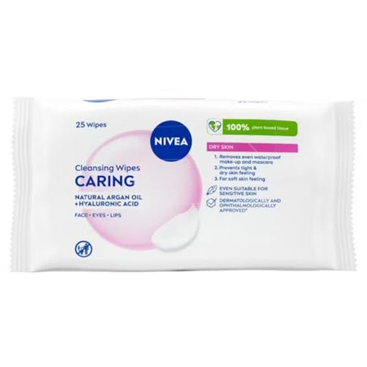 Nivea Caring Cleansing Wipes 25 Wipes
