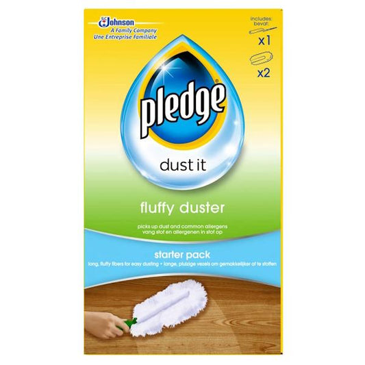 Pledge Dust It Fluffy Duster Starter Pack