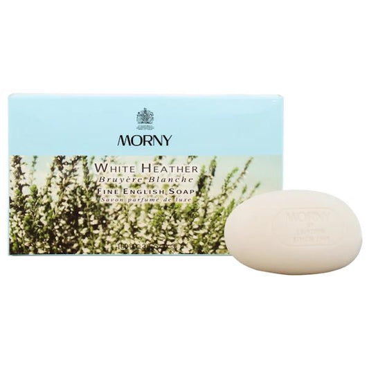 Morny White Heather Fine English Soap 3 x 100g Bars