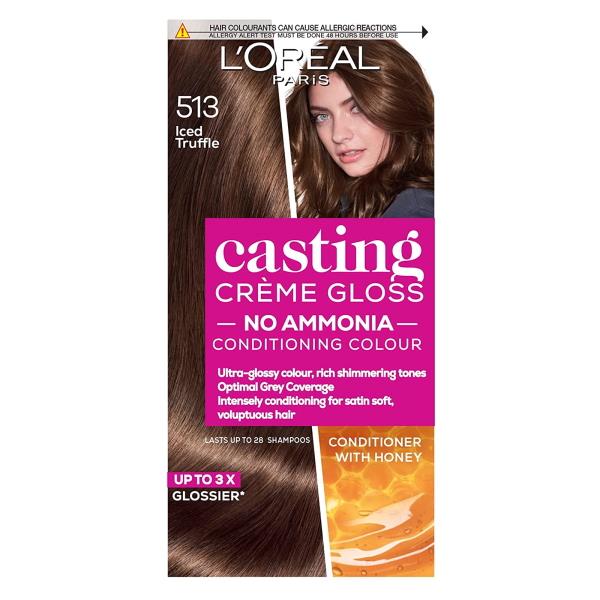L'Oreal Casting Creme Gloss Semi-Permanent Hair Colour 513 Iced Truffle