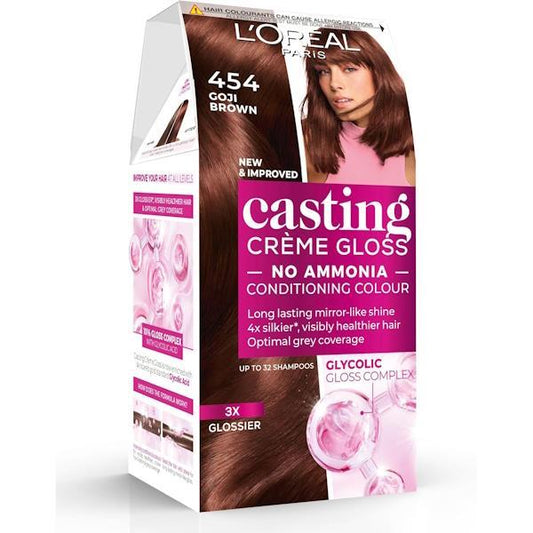 L'Oreal Casting Creme Gloss Hair Colour 454 Goji Brown