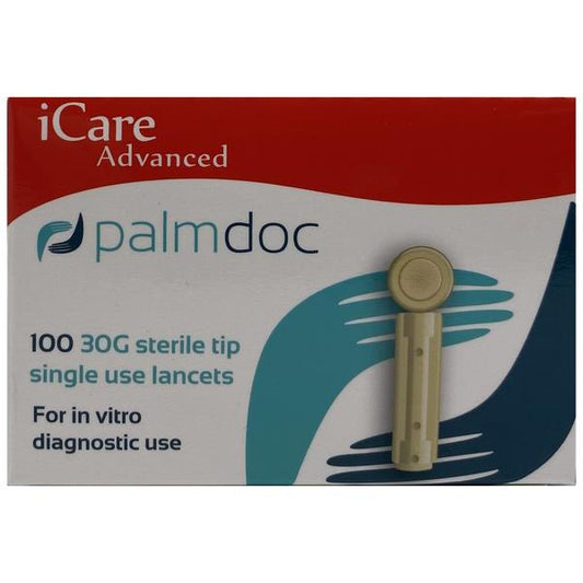 Palmdoc iCare Advanced 30G Sterile Tip 100 Single Use Lancets