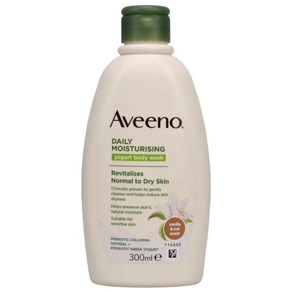 Aveeno Daily Moisturising Yoghurt Body Wash Vanilla & Oats 300ml