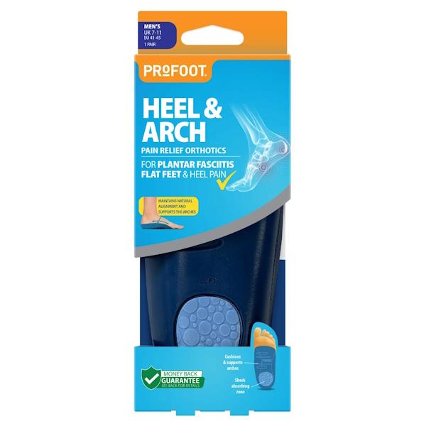 Profoot Heel & Arch Pain Relief Orthotics Men's 1 Pair