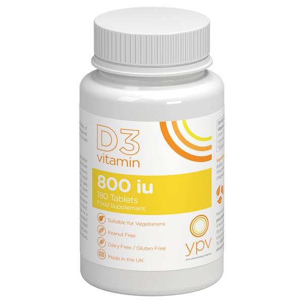 YPV Vitamin D3 800iu 180 Tablets