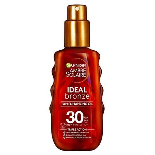 Garnier Ambre Solaire Ideal Bronze SPF30 Tan Enhancing Protection Oil 150ml