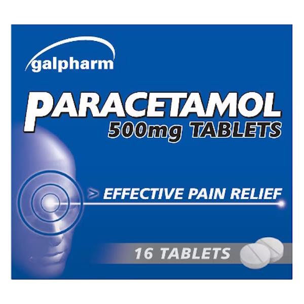 Galpharm Paracetamol 500mg 16 Tablets