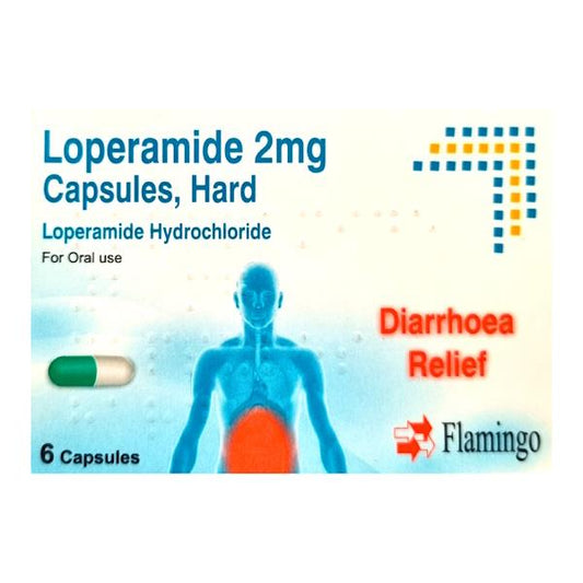 Flamingo Diarrhoea Relief Loperamide 2mg 6 Capsules