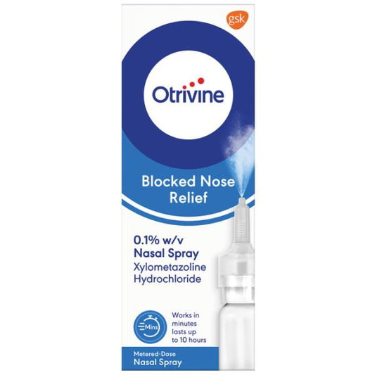 Otrivine Blocked Nose Relief Metered-Dose Nasal Spray 10ml (Case of 10)