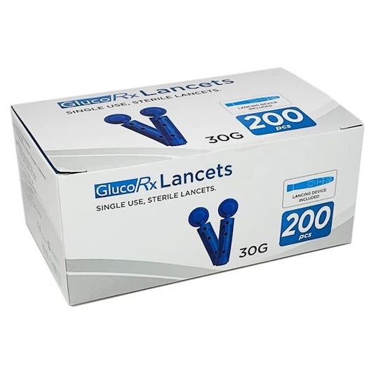 GlucoRx Lancets 30G 200 Pieces