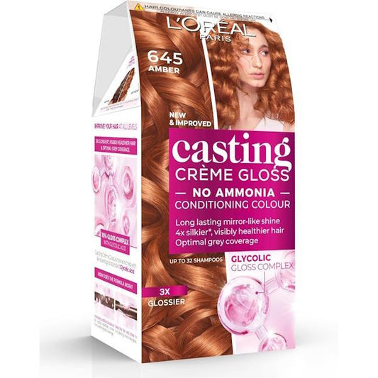 L'Oreal Casting Creme Gloss Semi-Permanent Hair Colour 645 Amber