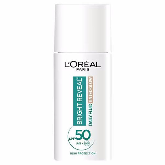 L'Oreal Bright Reveal Daily Fluid Tinted Glow SPF50 Pearl 50ml
