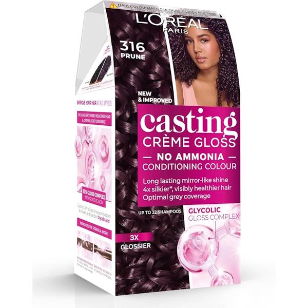 L'Oreal Casting Creme Gloss Semi-Permanent Hair Colour 316 Prune