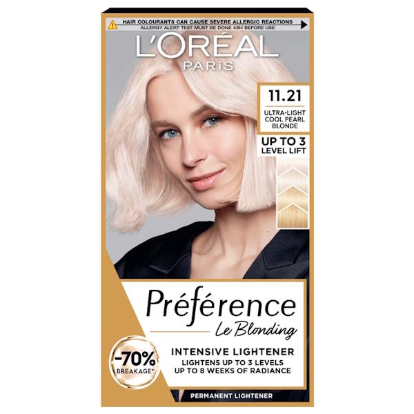 L'Oreal Preference Permanent Colour 11.21 Ultra-Light Cool Pearl Blonde