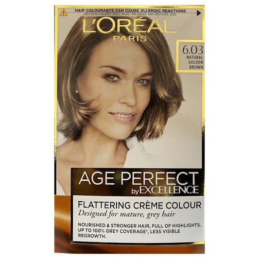 L'Oreal Age Perfect Permanent Colour 6.03 Natural Golden Brown