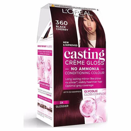L'Oreal Casting Creme Gloss Semi-Permanent Hair Colour 360 Black Cherry