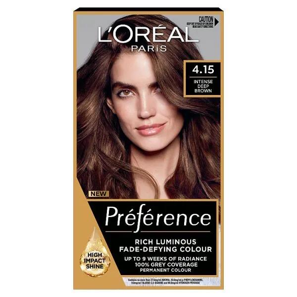 L'Oreal Preference Permanent Colour 4.15 Intense Deep Brown