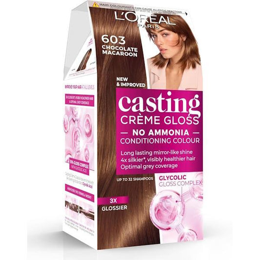 L'Oreal Casting Creme Gloss Semi-Permanent Hair Colour 603 Chocolate Macaroon