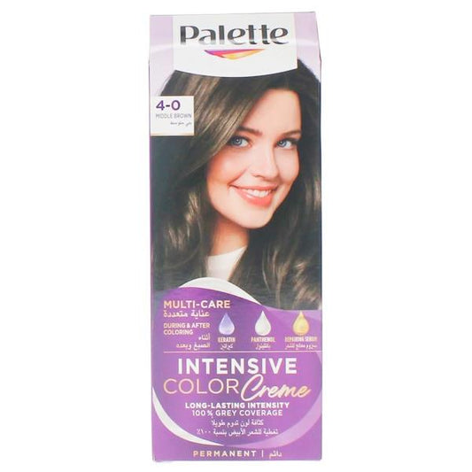 Schwarzkopf Palette Intensive Permanent Color Creme 4-0 Middle Brown