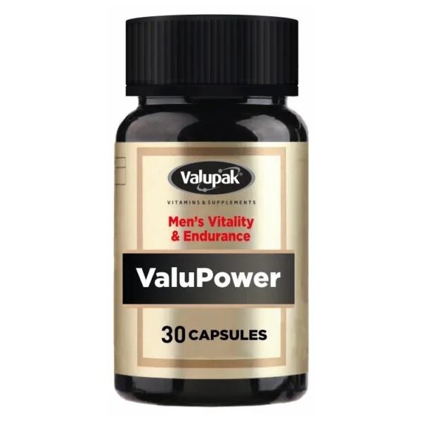 Valupak ValuPower Men's Vitality & Endurance 30 Capsules